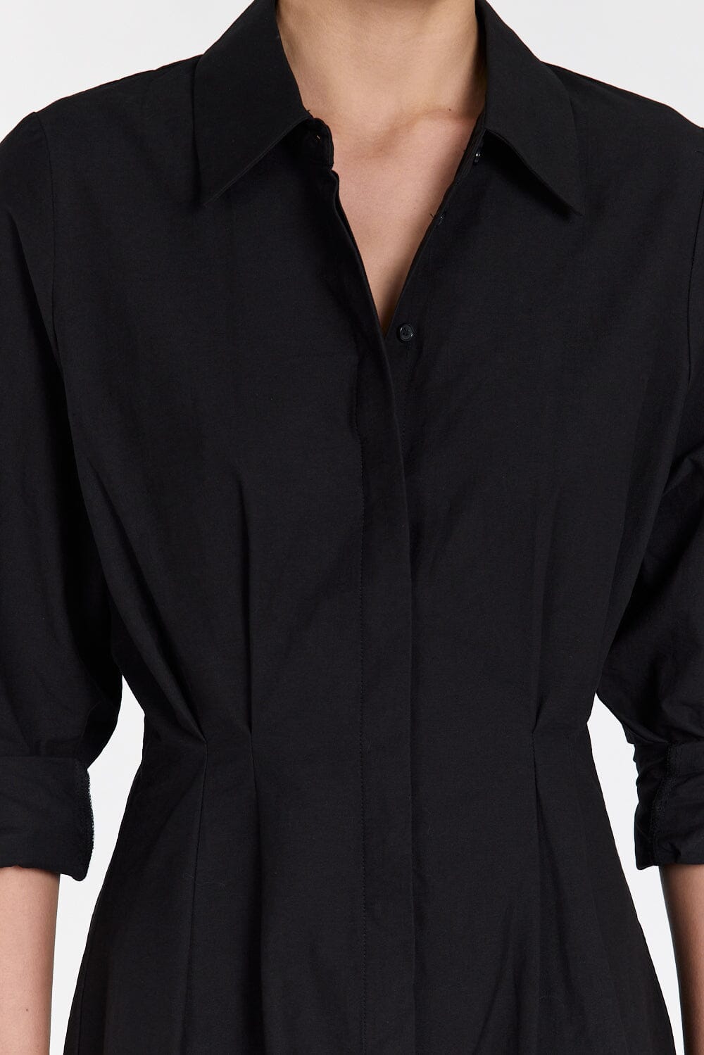 RACHEL BLACK SHIRT MINI DRESS Clothing DISSH Boutiques 