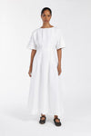 RAF OFF WHITE BOATNECK MIDI DRESS