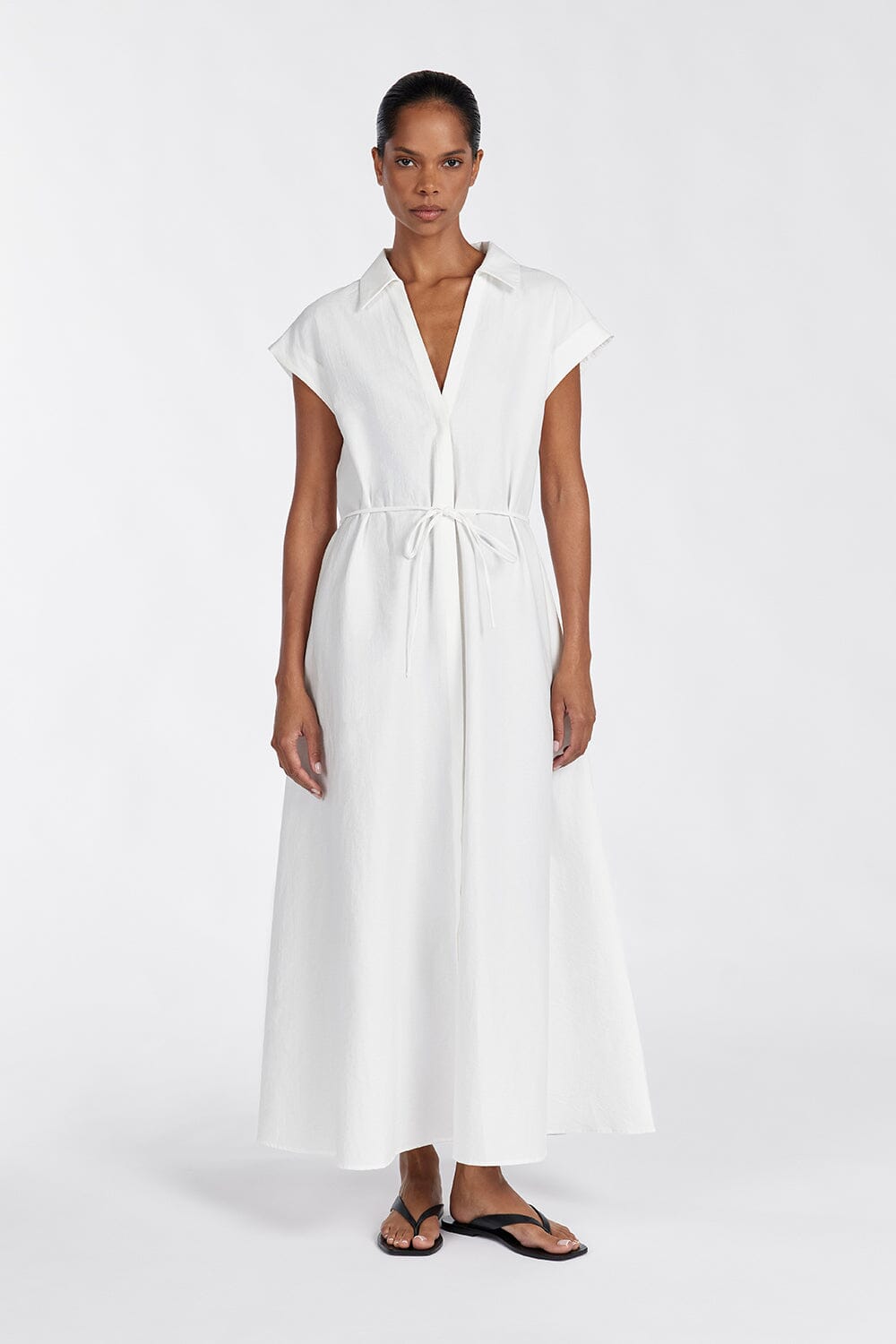 KAYLYN WHITE SHIRT DRESS | Dissh
