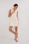 BRAX CREAM BOAT NECK MINI DRESS