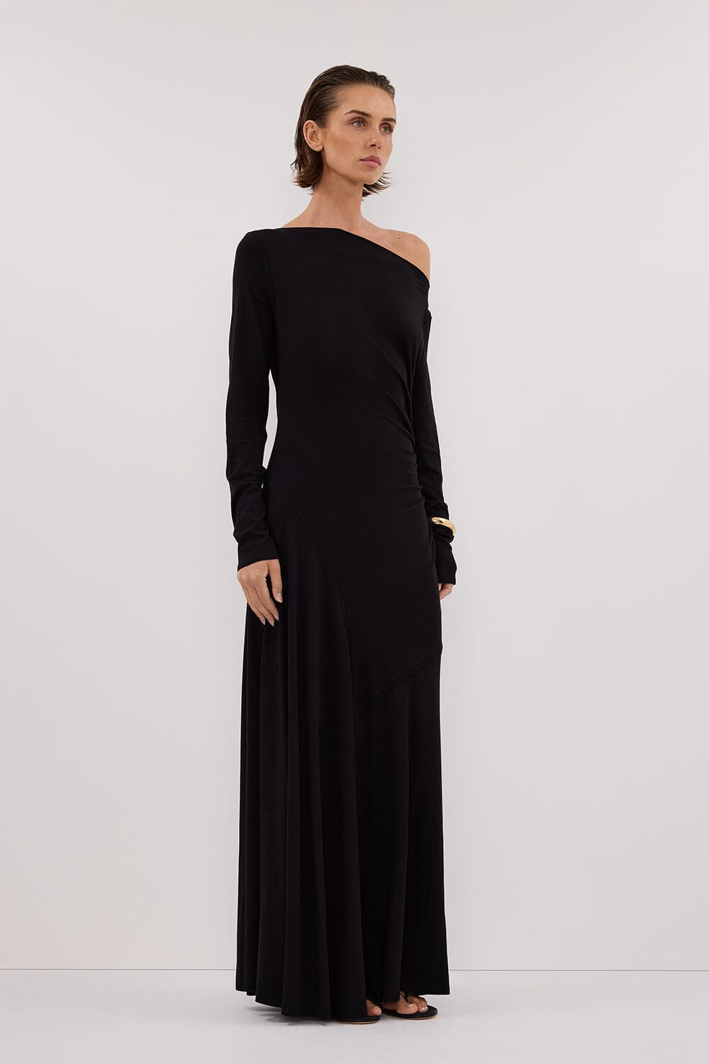 HADLEY BLACK SLEEVED MAXI DRESS Clothing DISSH Boutiques 