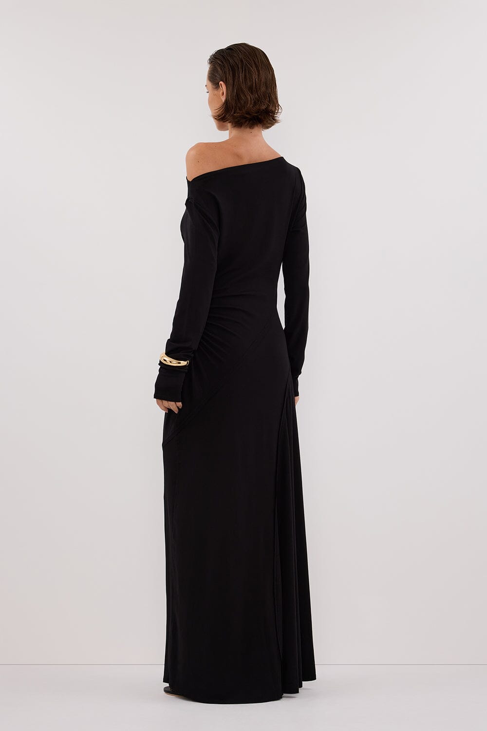 HADLEY BLACK SLEEVED MAXI DRESS Clothing DISSH Boutiques 