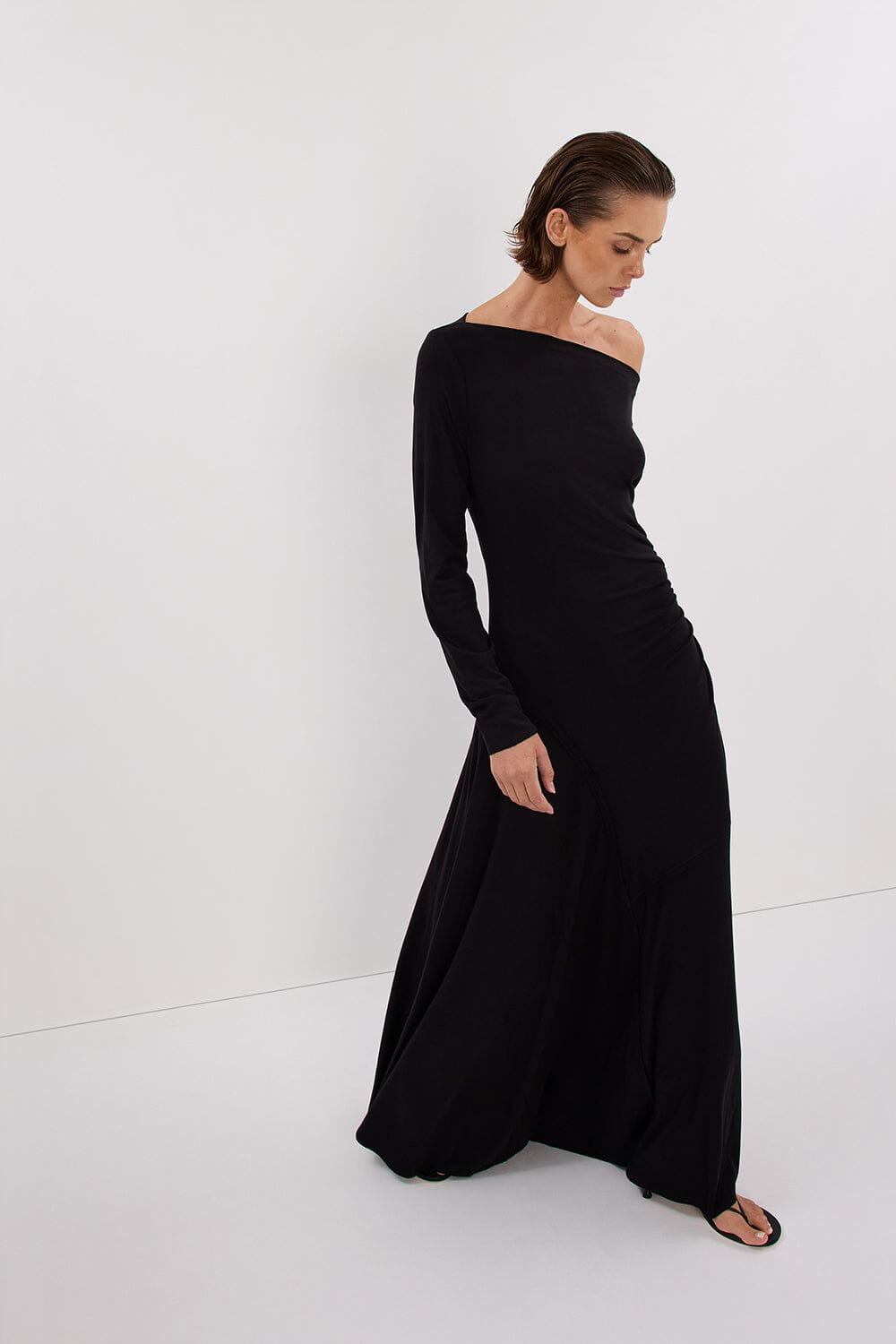 HADLEY BLACK SLEEVED MAXI DRESS Clothing DISSH Boutiques 