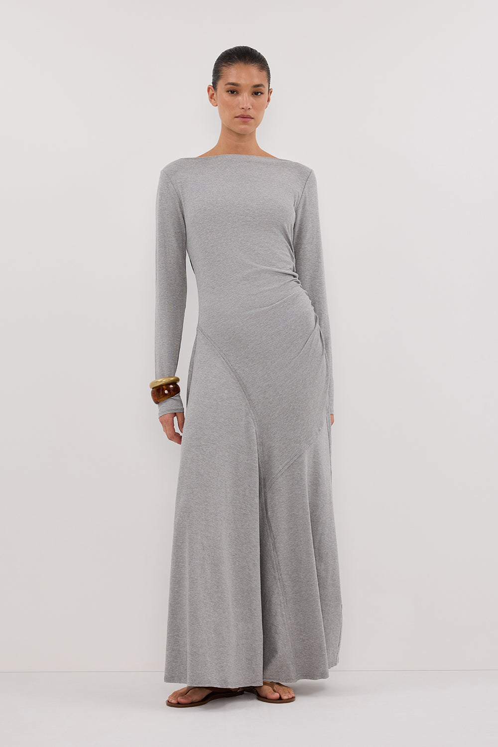 HADLEY SILVER SLEEVED MAXI DRESS Clothing DISSH Boutiques 