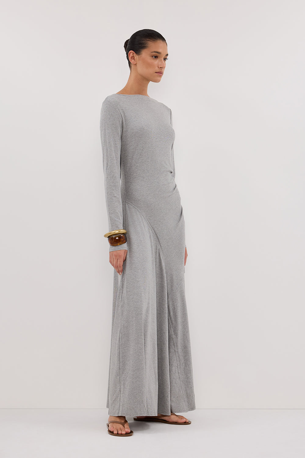 HADLEY SILVER SLEEVED MAXI DRESS Clothing DISSH Boutiques 