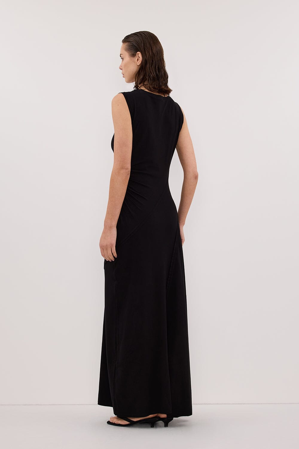 HADLEY BLACK SLEEVELESS KNIT MAXI DRESS Clothing DISSH Boutiques 
