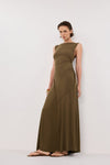 HADLEY OLIVE SLEEVELESS KNIT MAXI DRESS - PRE ORDER