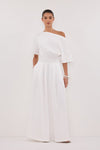 ESME WHITE ASYM MAXI DRESS