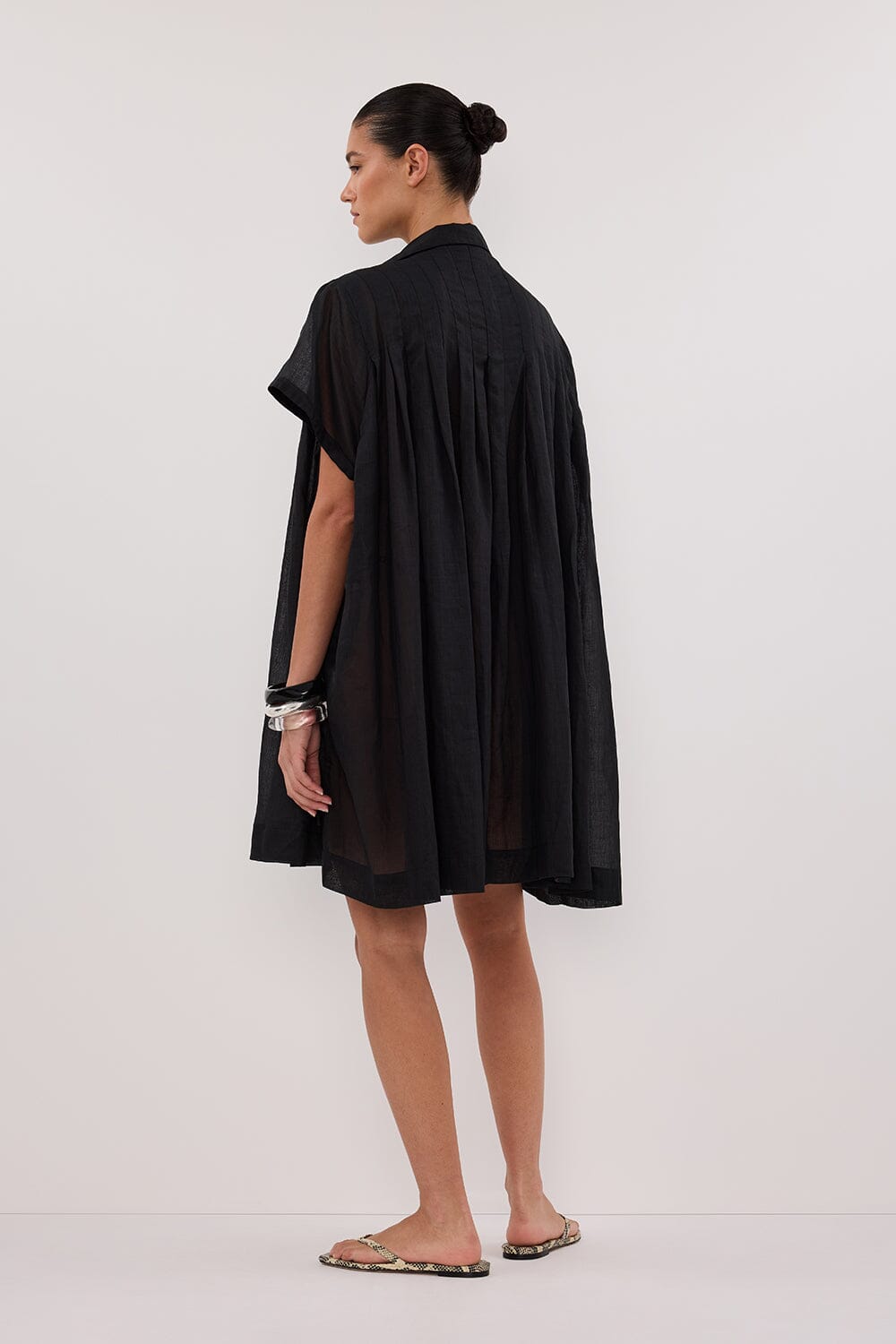 CARMEL BLACK RAMIE MINI DRESS Clothing DISSH Boutiques 