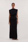 LIORA BLACK SLEEVELESS MAXI DRESS