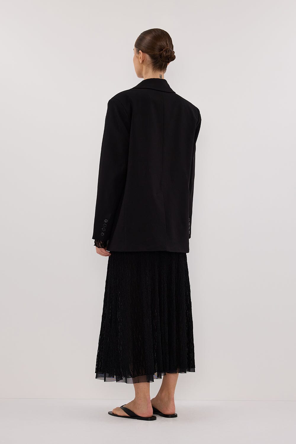 LIZZIE BLACK LACE LONG SLEEVE MAXI DRESS Clothing DISSH Boutiques 