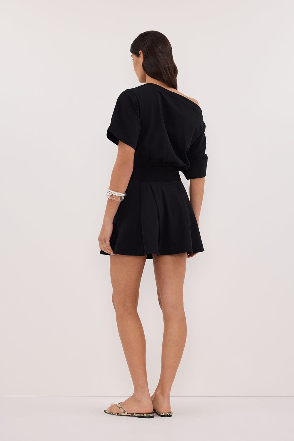 ESME BLACK ASYM MINI DRESS Clothing DISSH Boutiques 