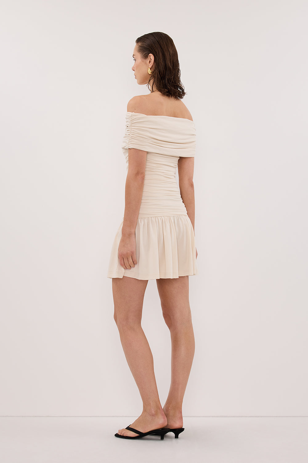 FEZ BONE ASYM SLEEVELESS MINI DRESS Clothing DISSH Boutiques 