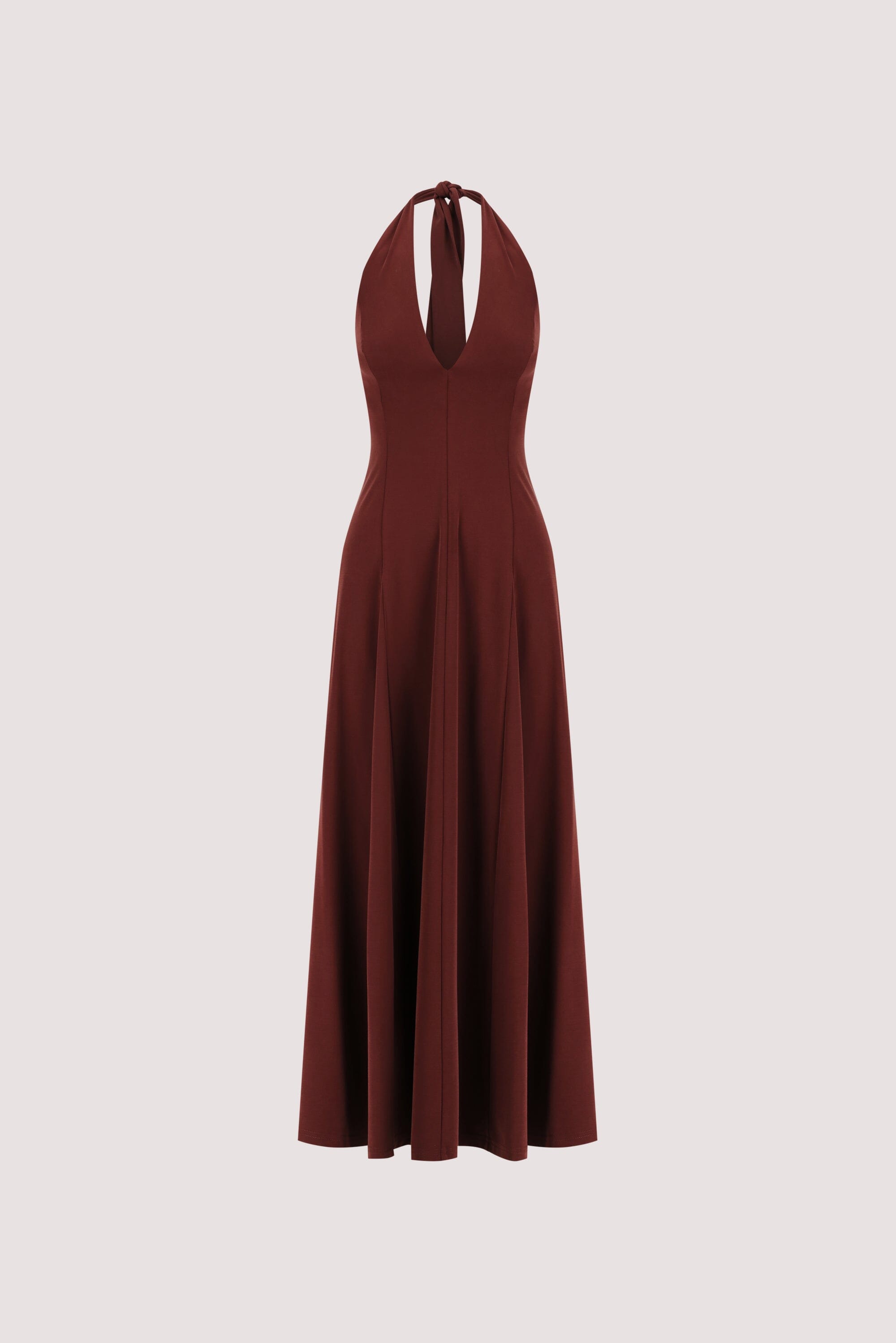LYNN SAHARA HALTER MIDI DRESS