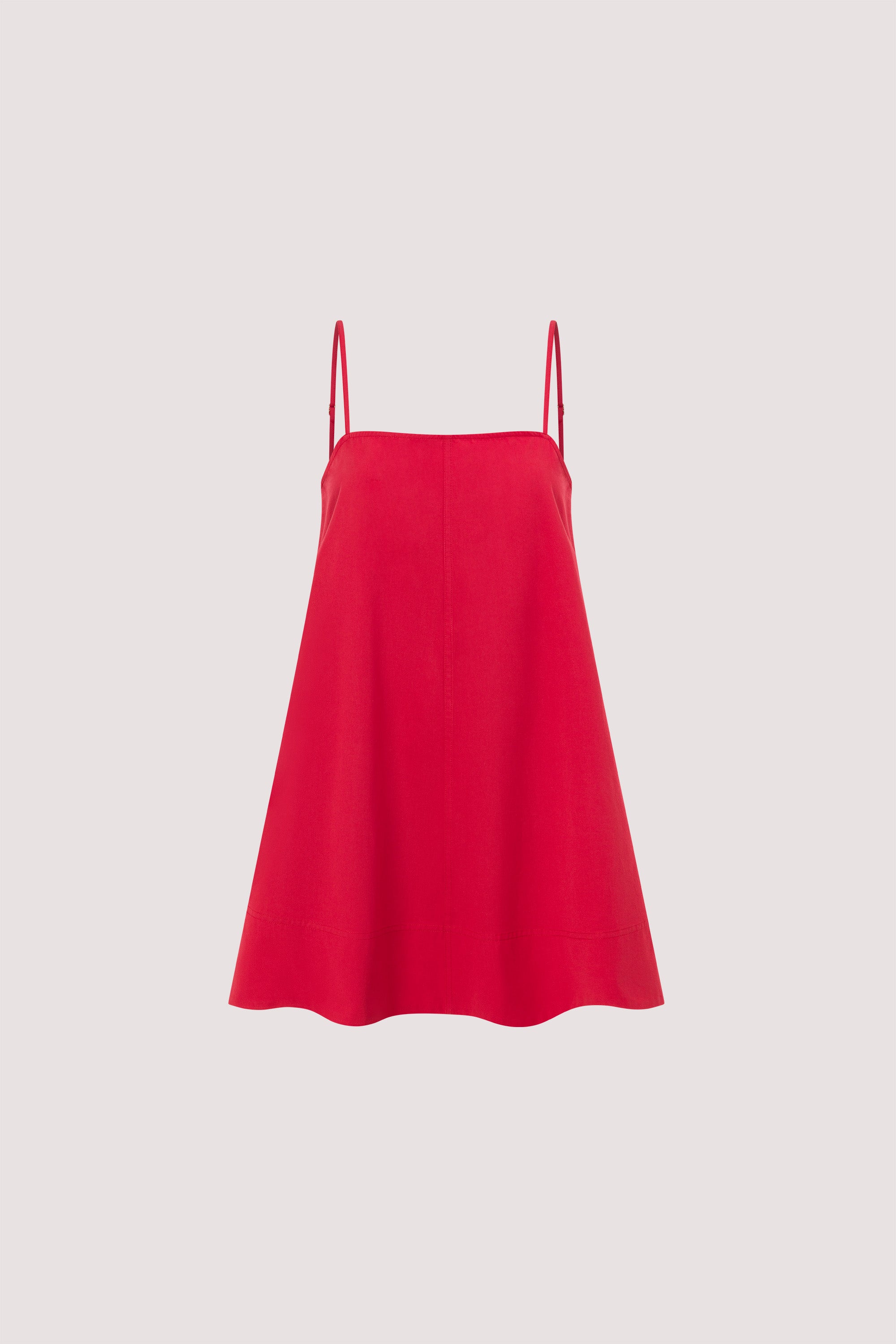 DANI RED COTTON MINI DRESS