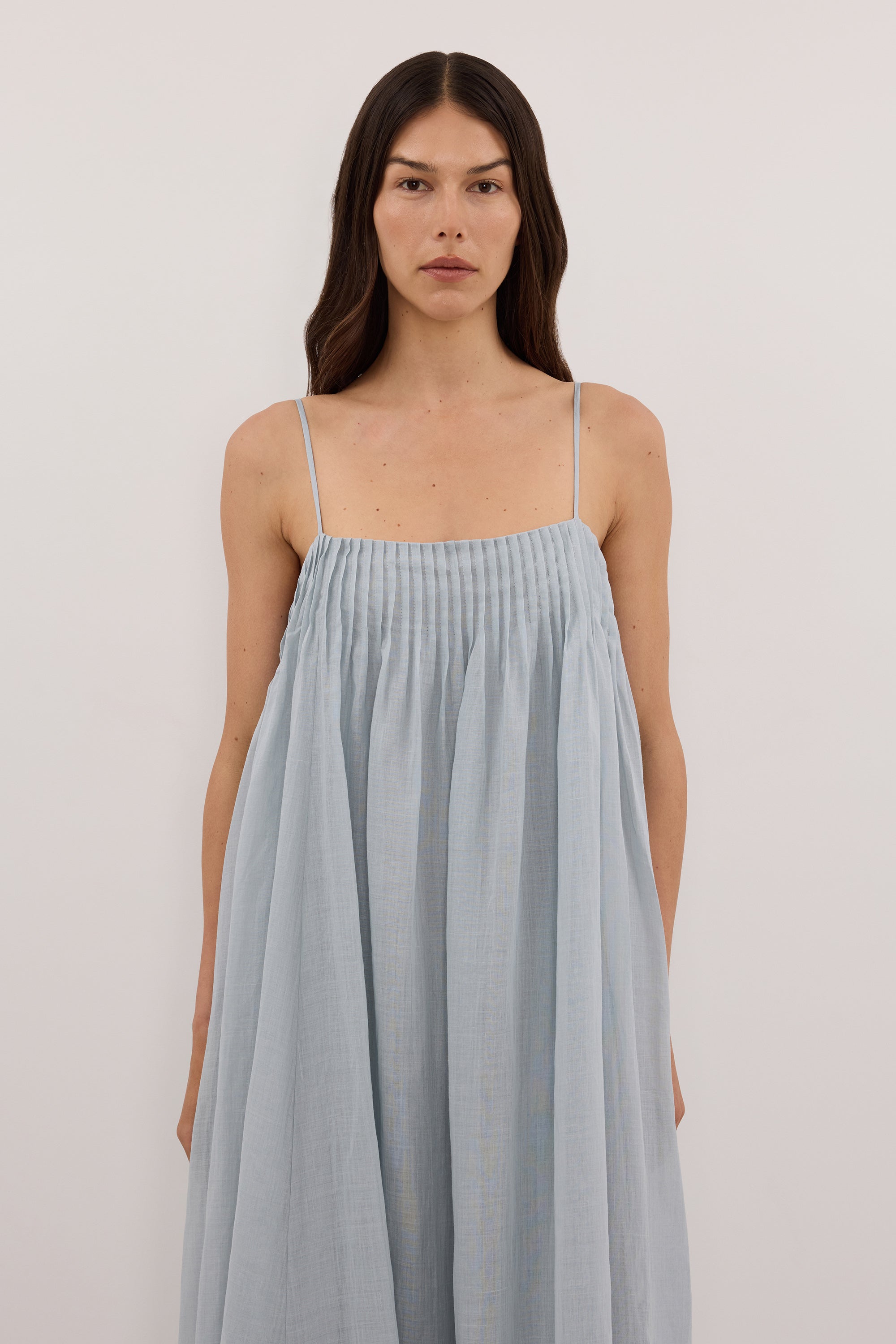 JOSEPHINE MINERAL RAMIE MIDI DRESS