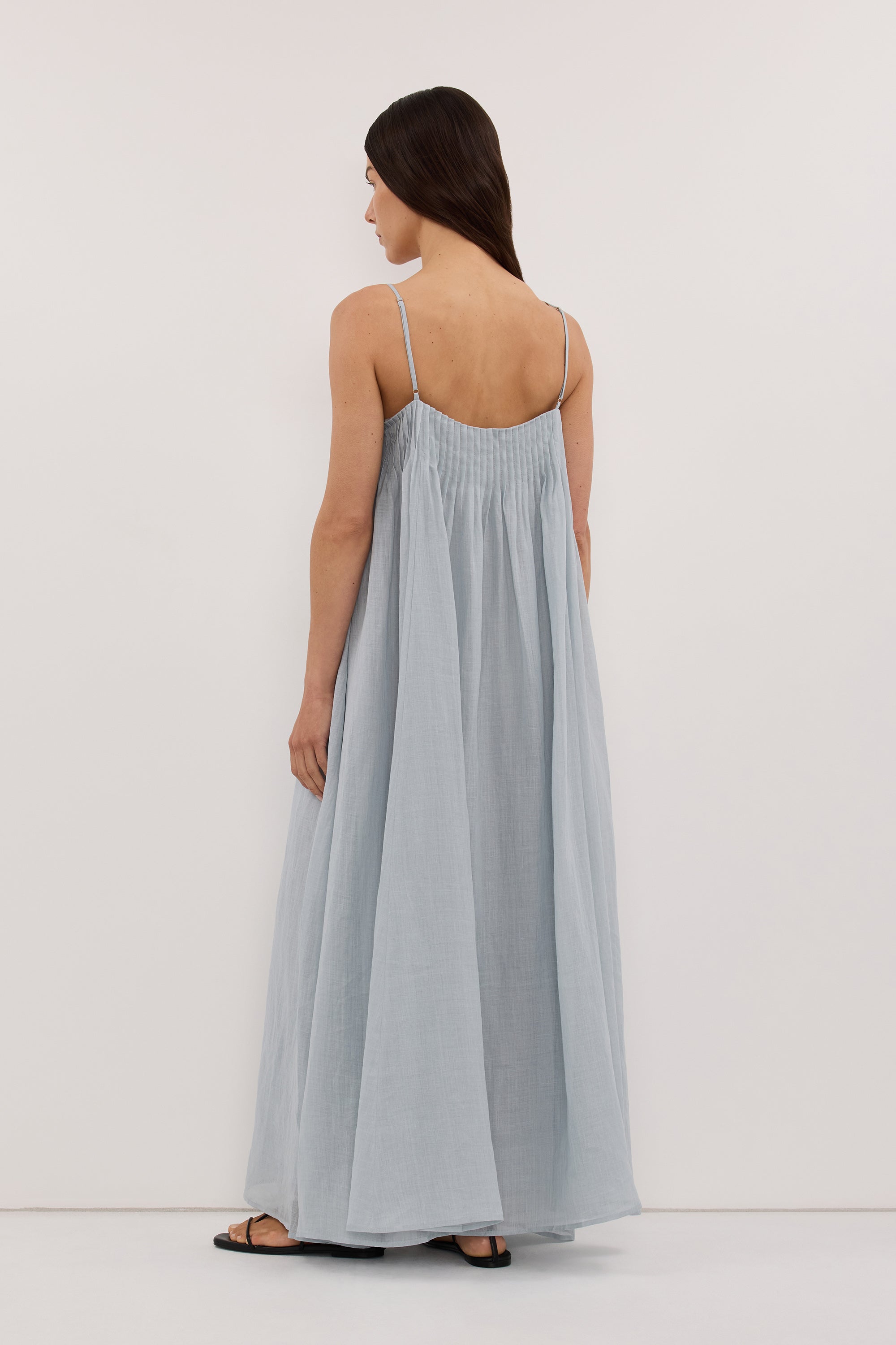 JOSEPHINE MINERAL RAMIE MIDI DRESS