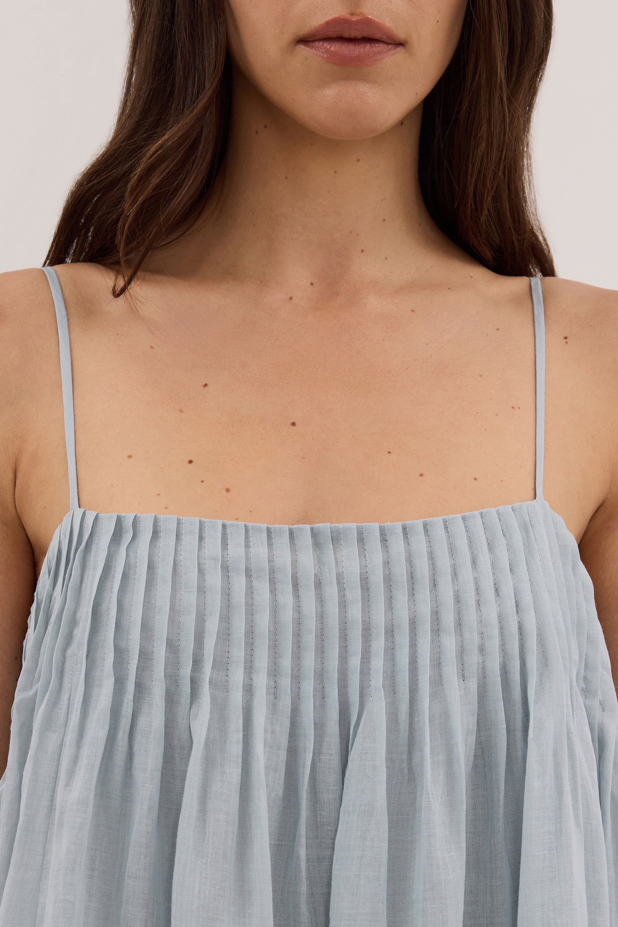 JOSEPHINE MINERAL RAMIE MIDI DRESS