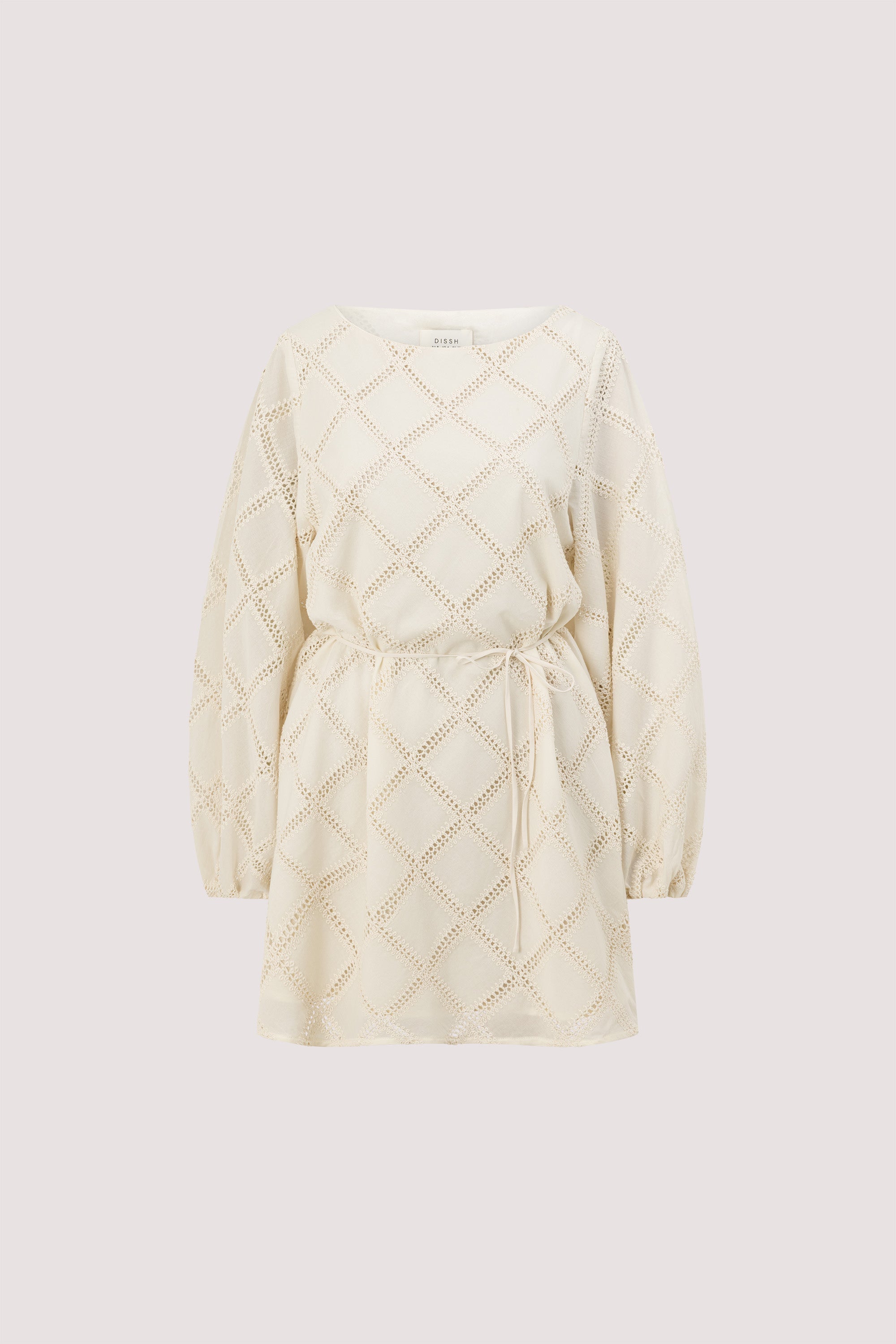 ANNIKA CREAM COTTON MINI DRESS