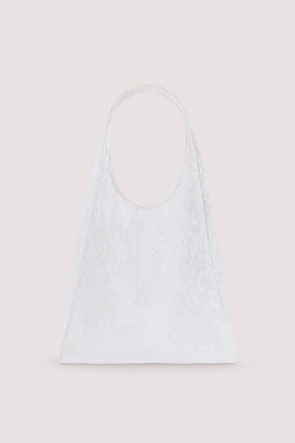 ANYA WHITE LACE SHOULDER BAG