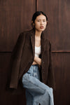 HENDRIX BITTER CHOC SUEDE JACKET - PRE ORDER