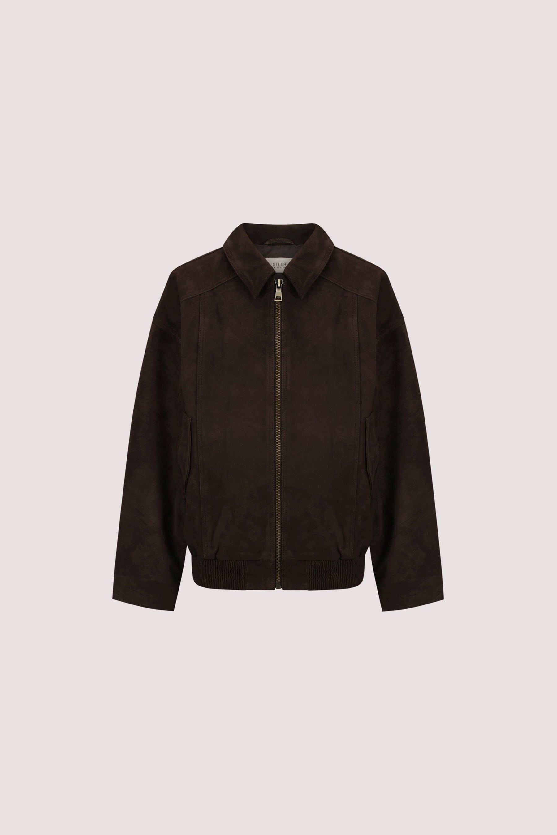 DENVER BITTER CHOC SUEDE LEATHER BOMBER JACKET Clothing DISSH Boutiques 