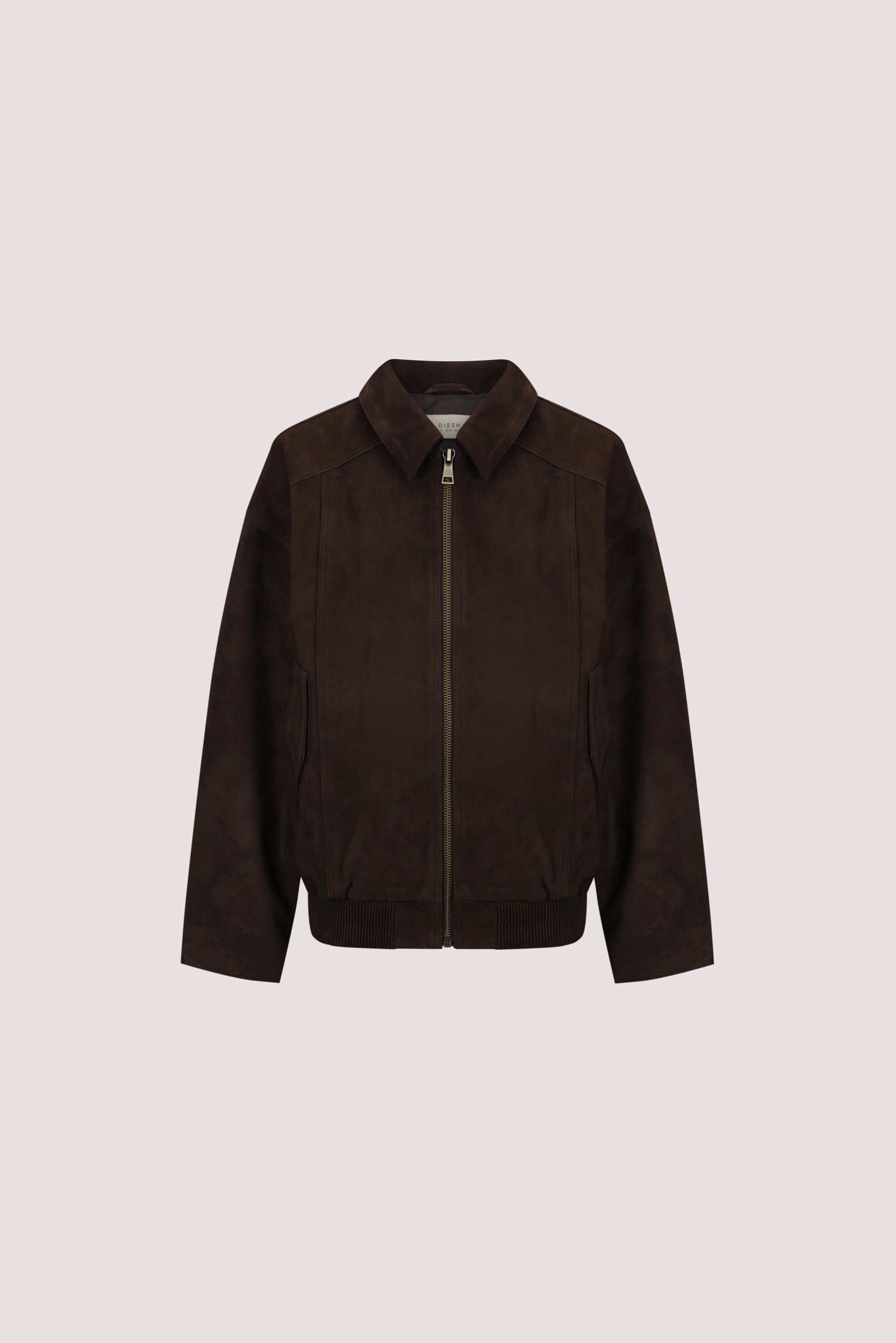 DENVER BITTER CHOC SUEDE LEATHER BOMBER JACKET Clothing DISSH Boutiques 