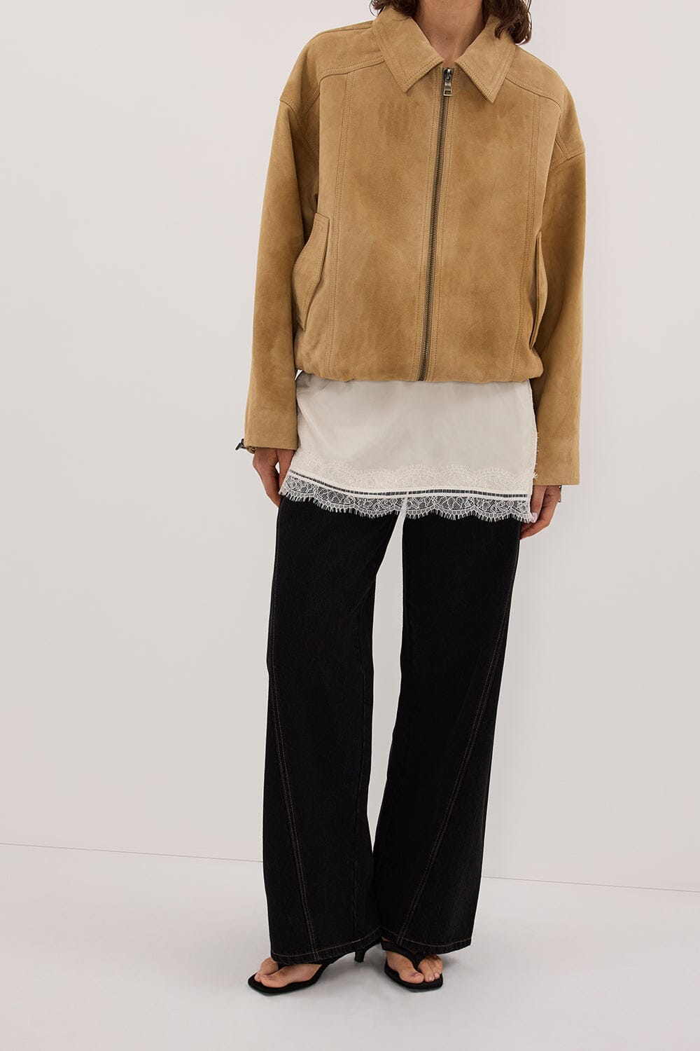 DENVER PAMPAS SUEDE LEATHER BOMBER JACKET Clothing DISSH Boutiques 