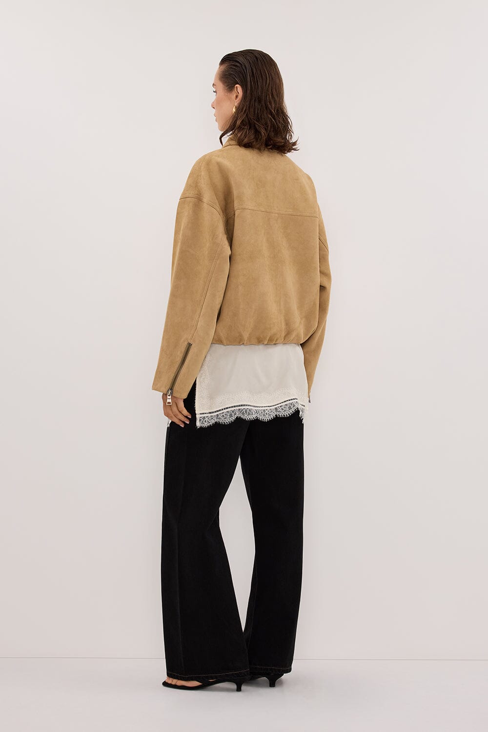 DENVER PAMPAS SUEDE LEATHER BOMBER JACKET Clothing DISSH Boutiques 
