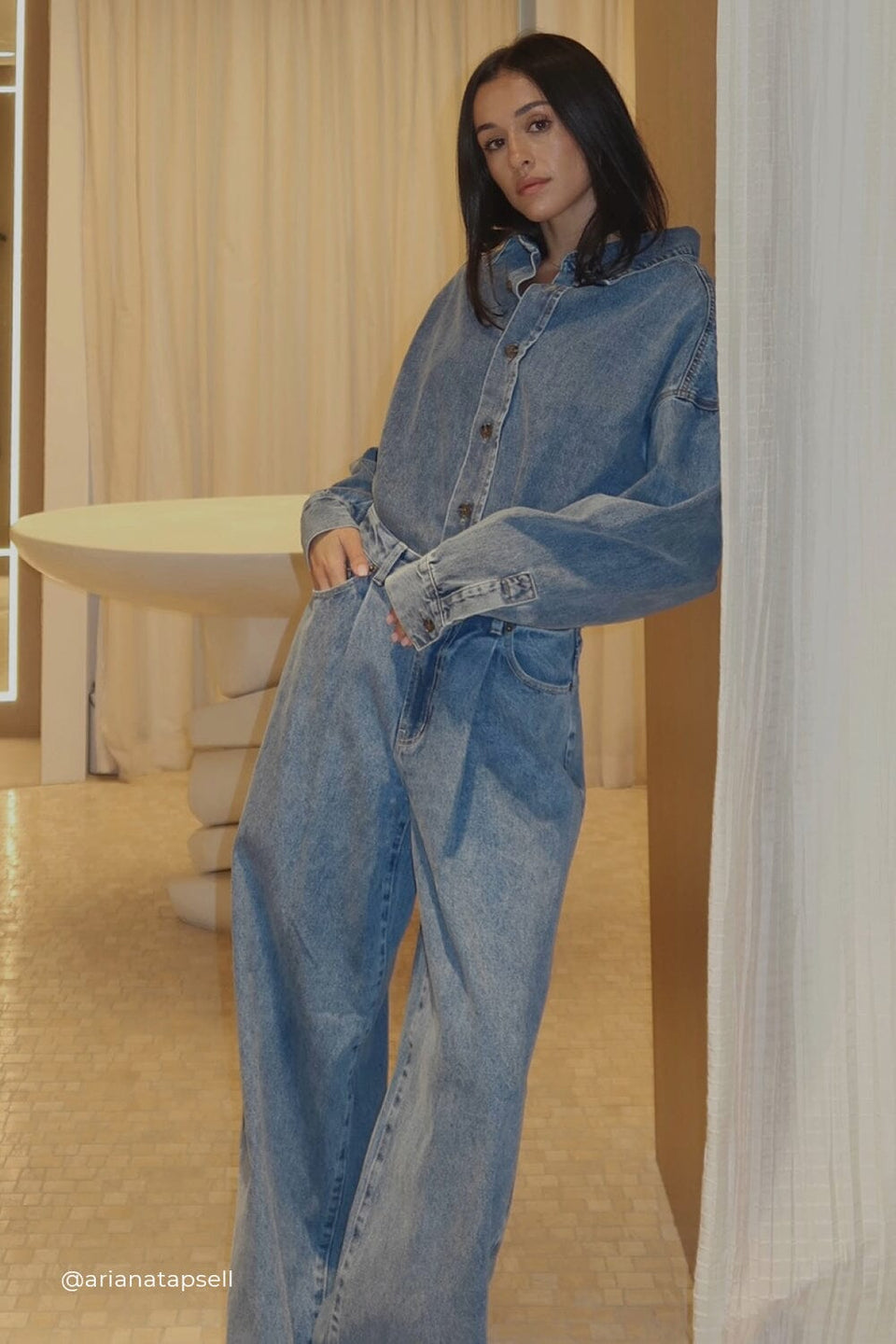 ASHTON CLASSIC BLUE DENIM SHIRT Clothing DISSH Boutiques 