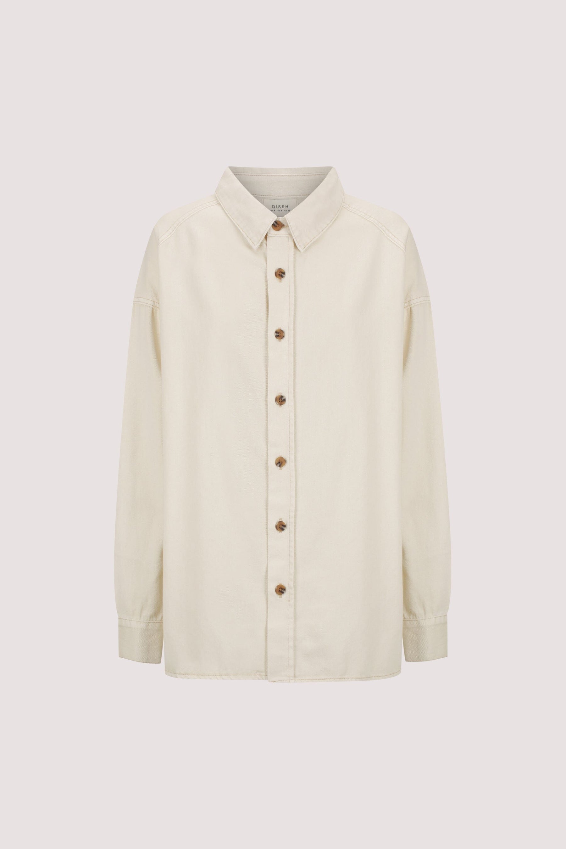 ASHTON NATURAL OVERSIZED DENIM SHIRT Clothing DISSH Boutiques 