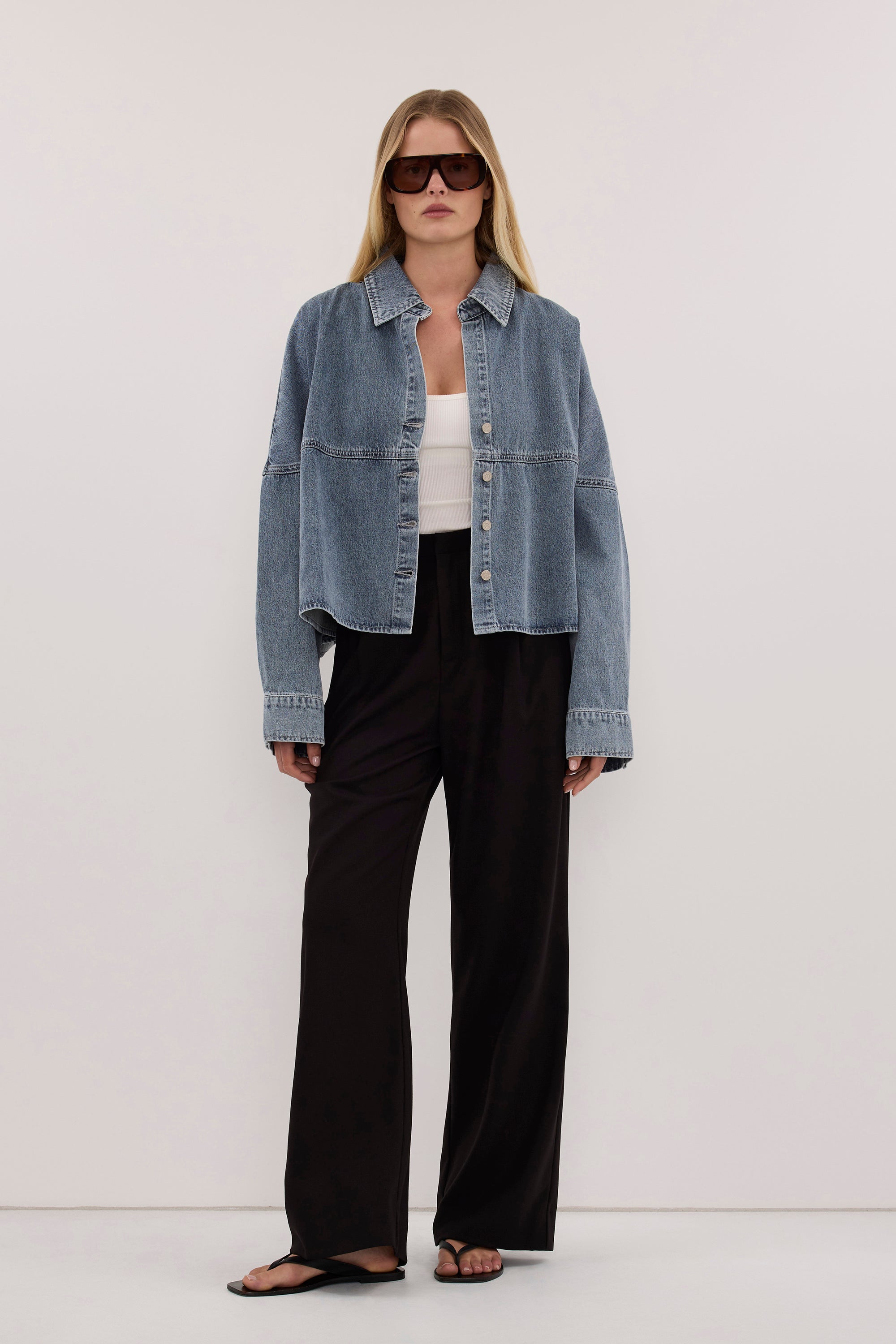 BROOKE CLASSIC BLUE DENIM SHIRT