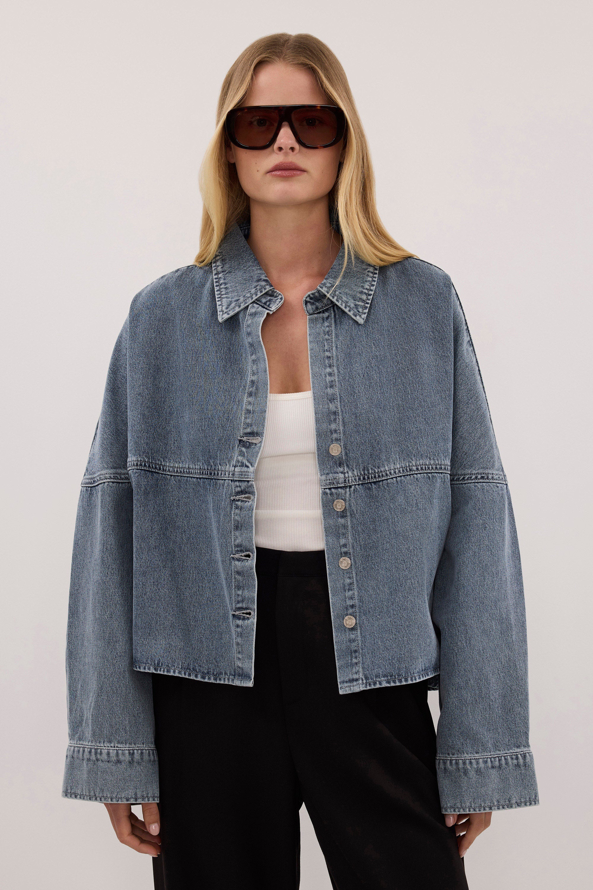 BROOKE CLASSIC BLUE DENIM SHIRT