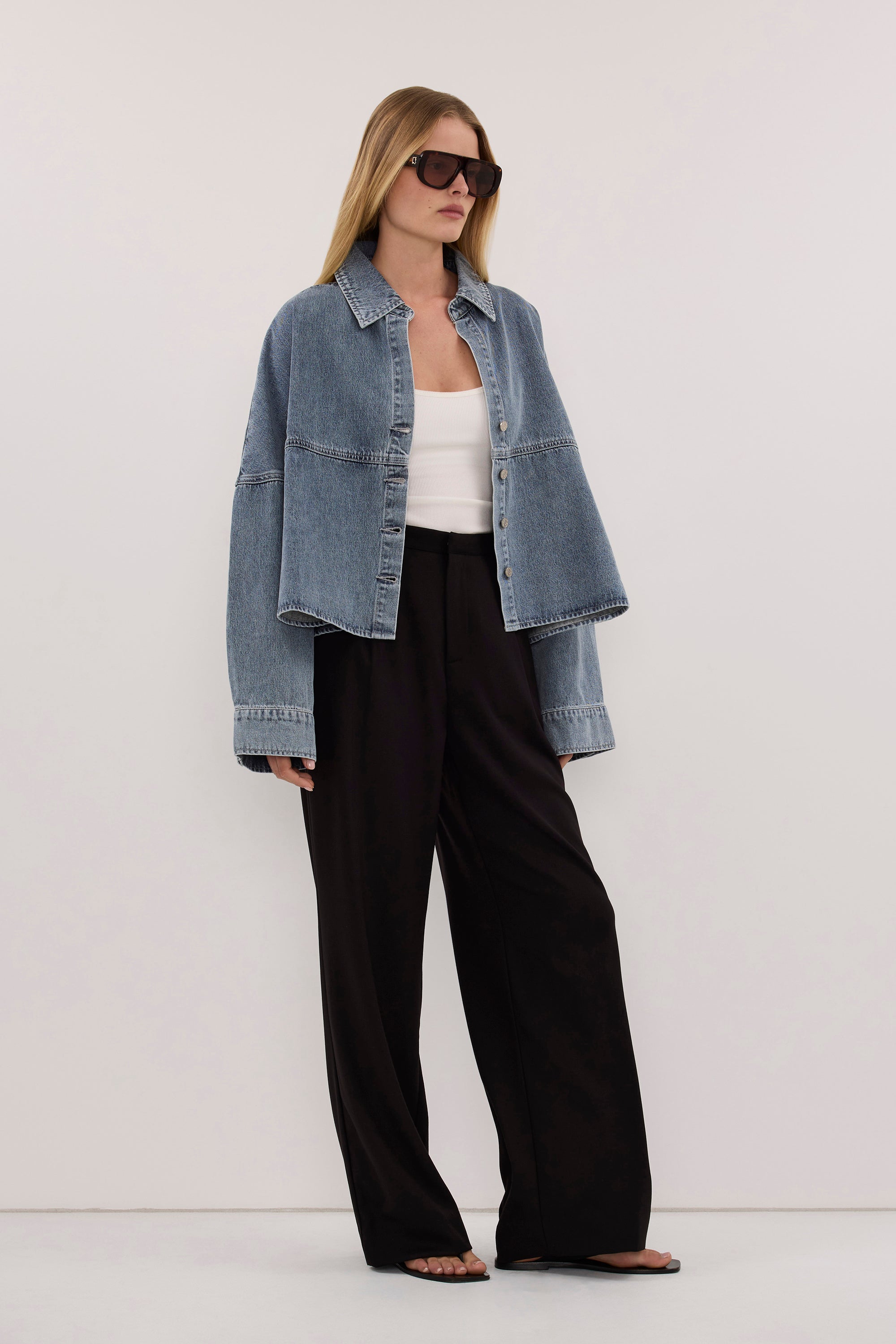 BROOKE CLASSIC BLUE DENIM SHIRT