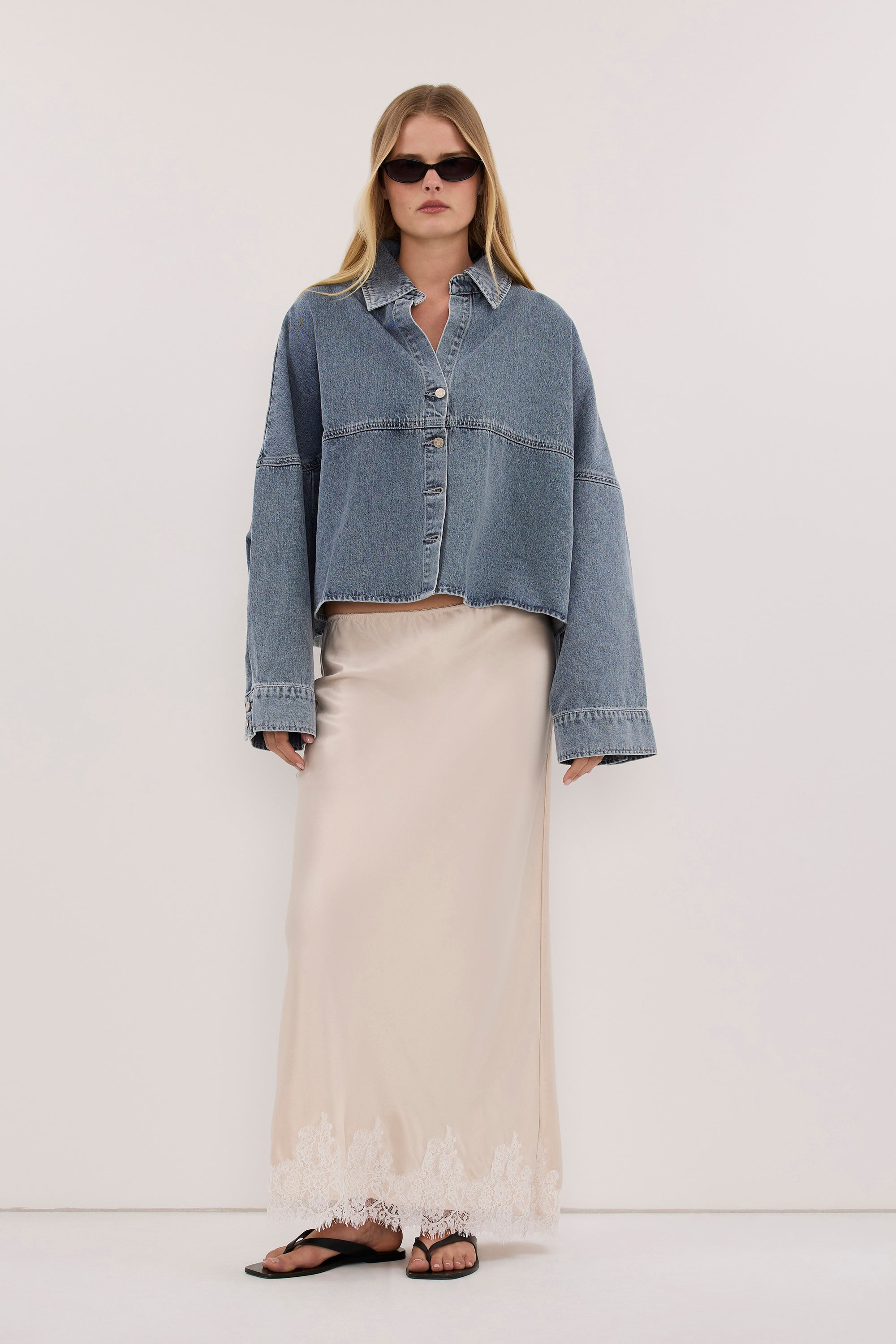 BROOKE CLASSIC BLUE DENIM SHIRT
