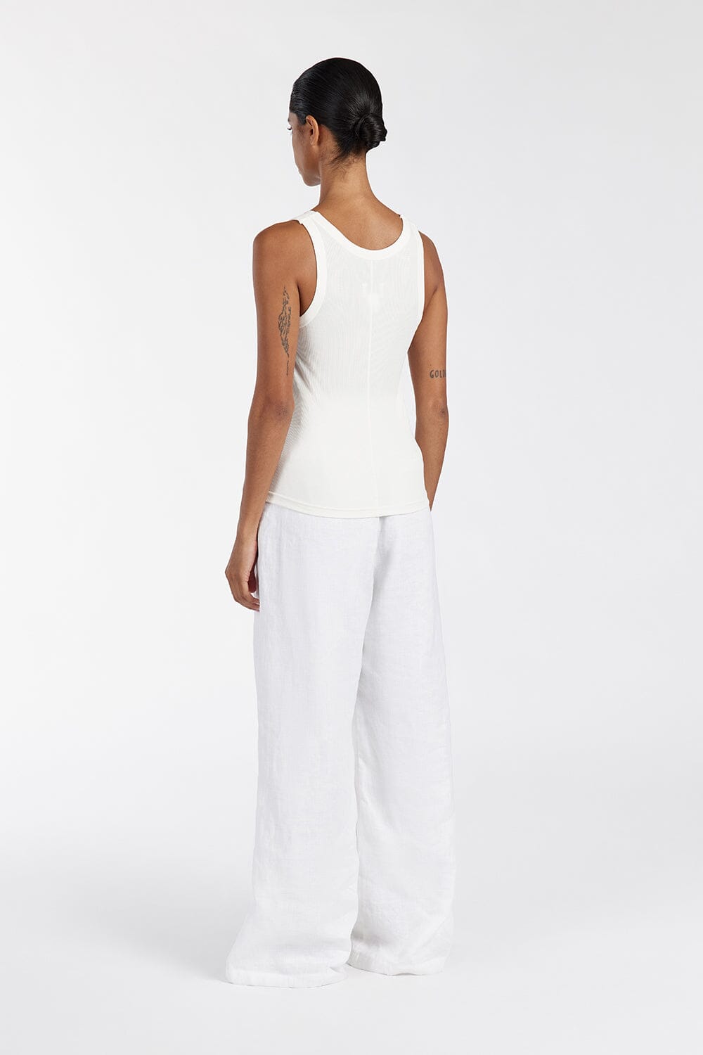 LEE OFF WHITE KNIT TANK Clothing DISSH Boutiques 