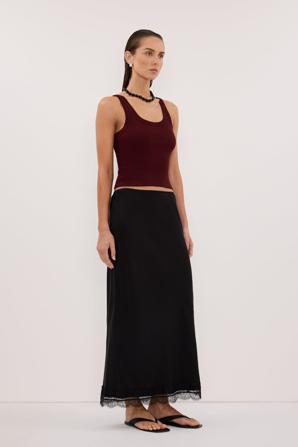 PHOEBE PLUM SCOOP NECK TANK TOP