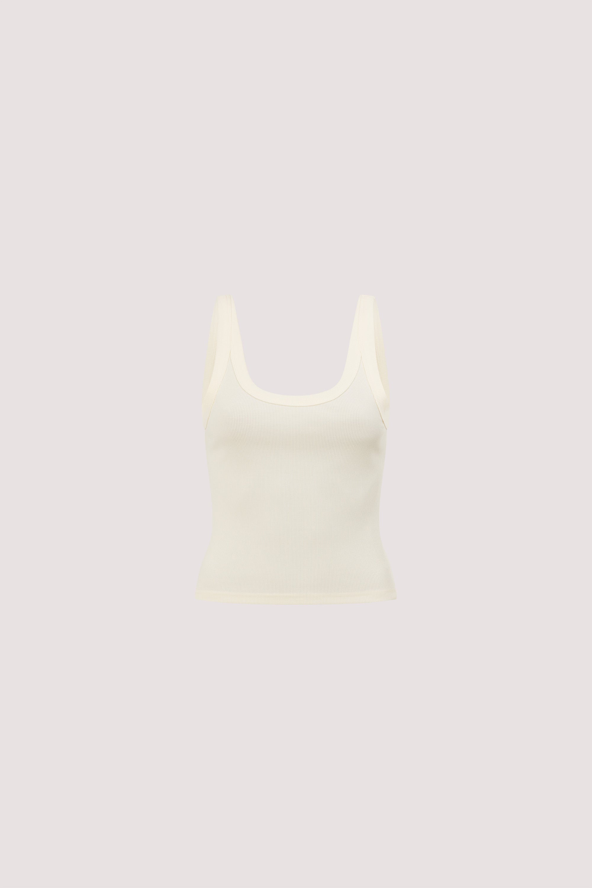 PHOEBE STRAW SCOOP NECK TANK TOP