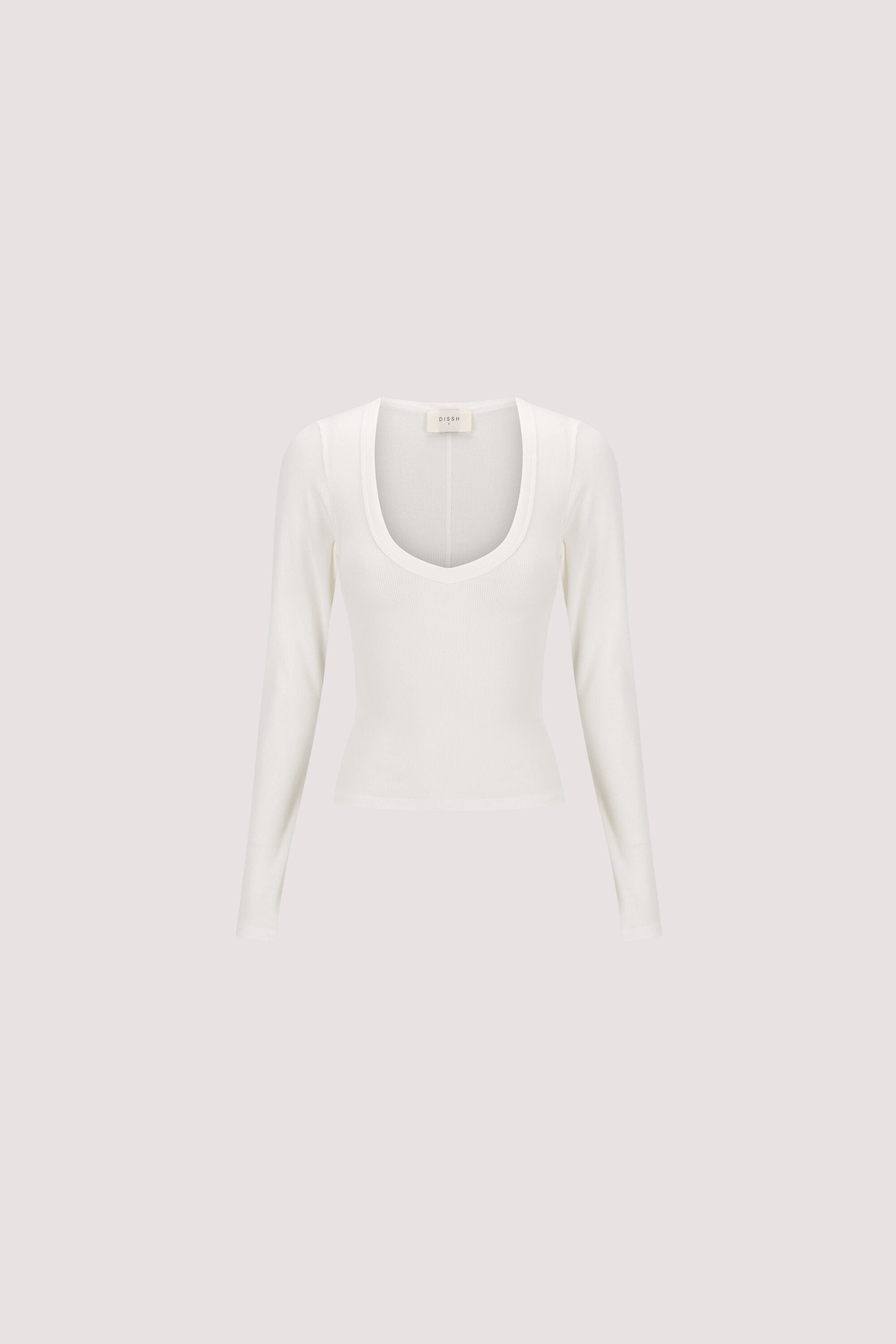 YASMIN OFF WHITE LONG SLEEVE KNIT TOP