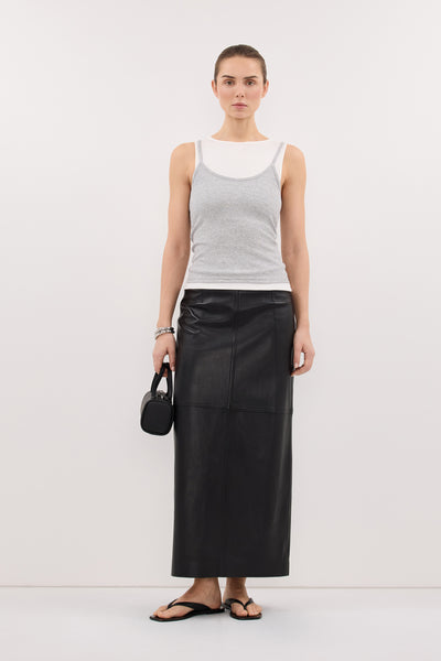 Stas wearing GEORGINA GREY MARLE TANK