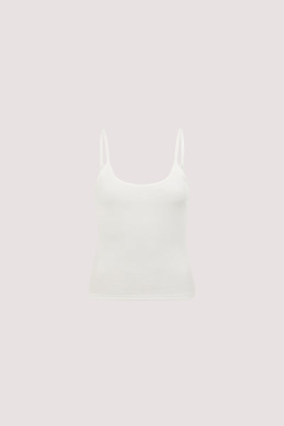 Coco wearing GEORGINA OFF WHITE TANK