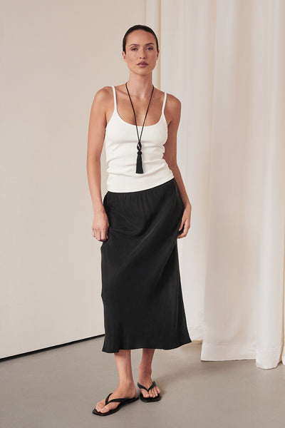 Casey wearing GEORGINA OFF WHITE TANK