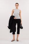 AMARA GREY MARLE BOAT NECK KNIT TANK
