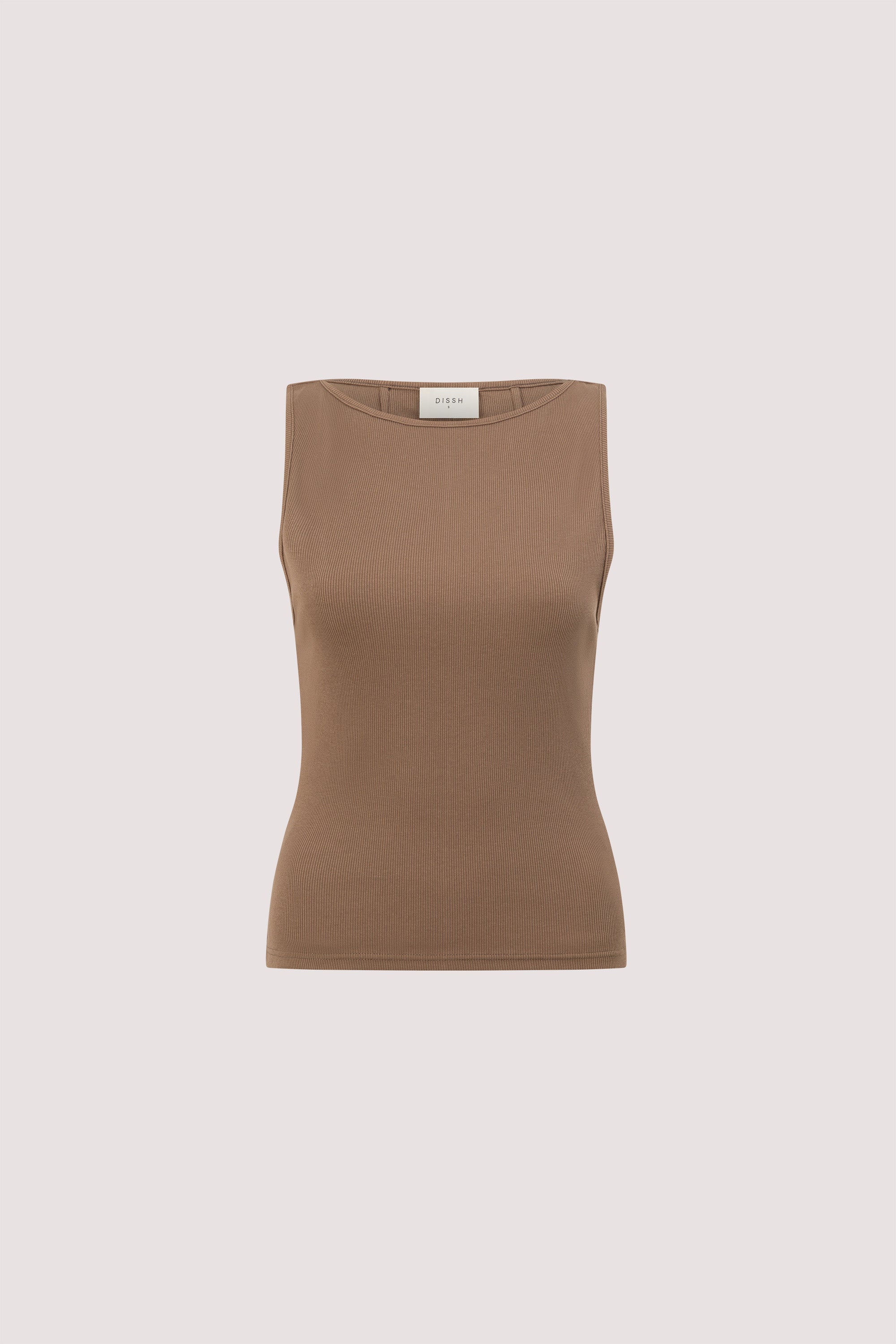AMARA MUSHROOM BOAT NECK KNIT TANK