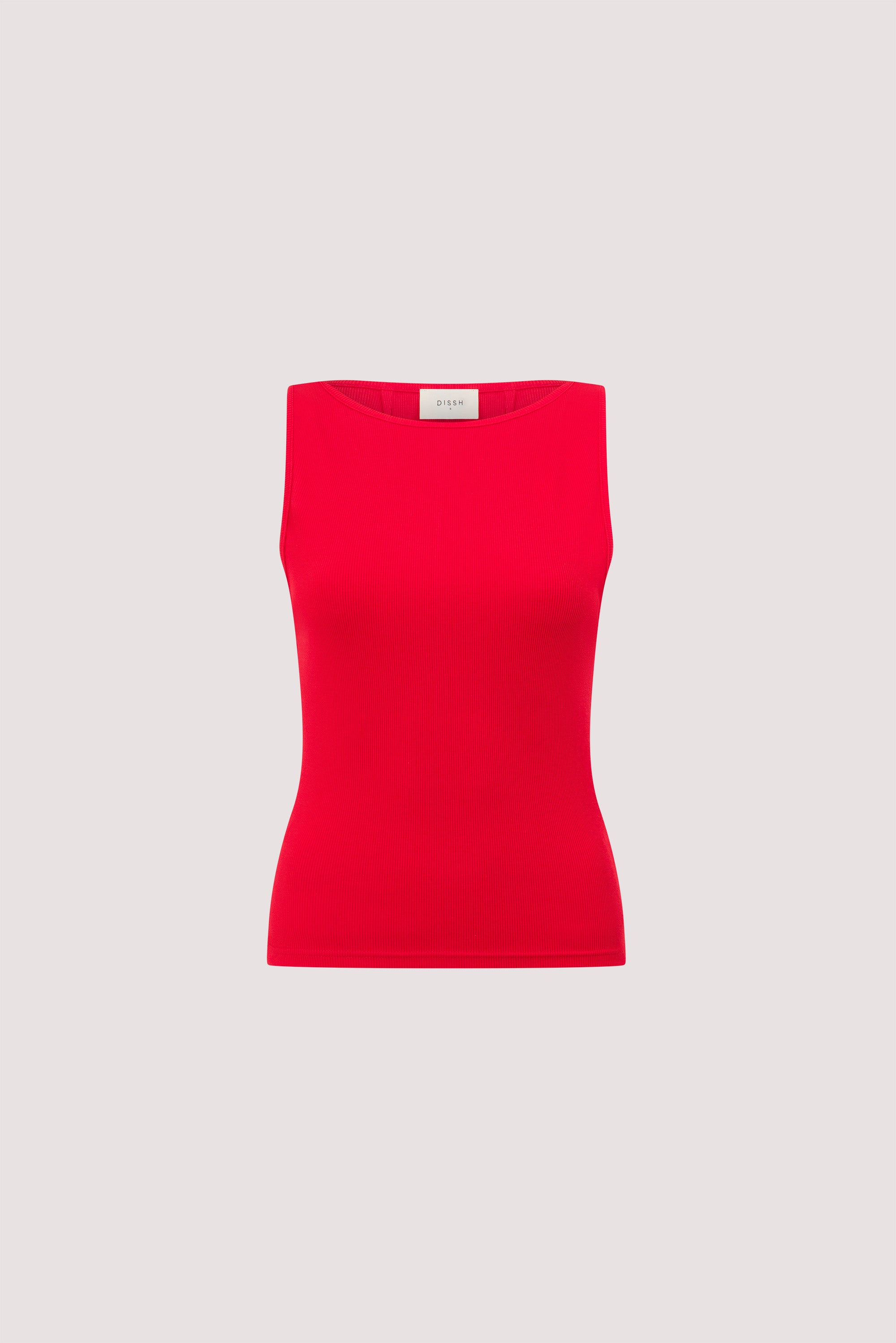 AMARA RED BOAT NECK KNIT TANK
