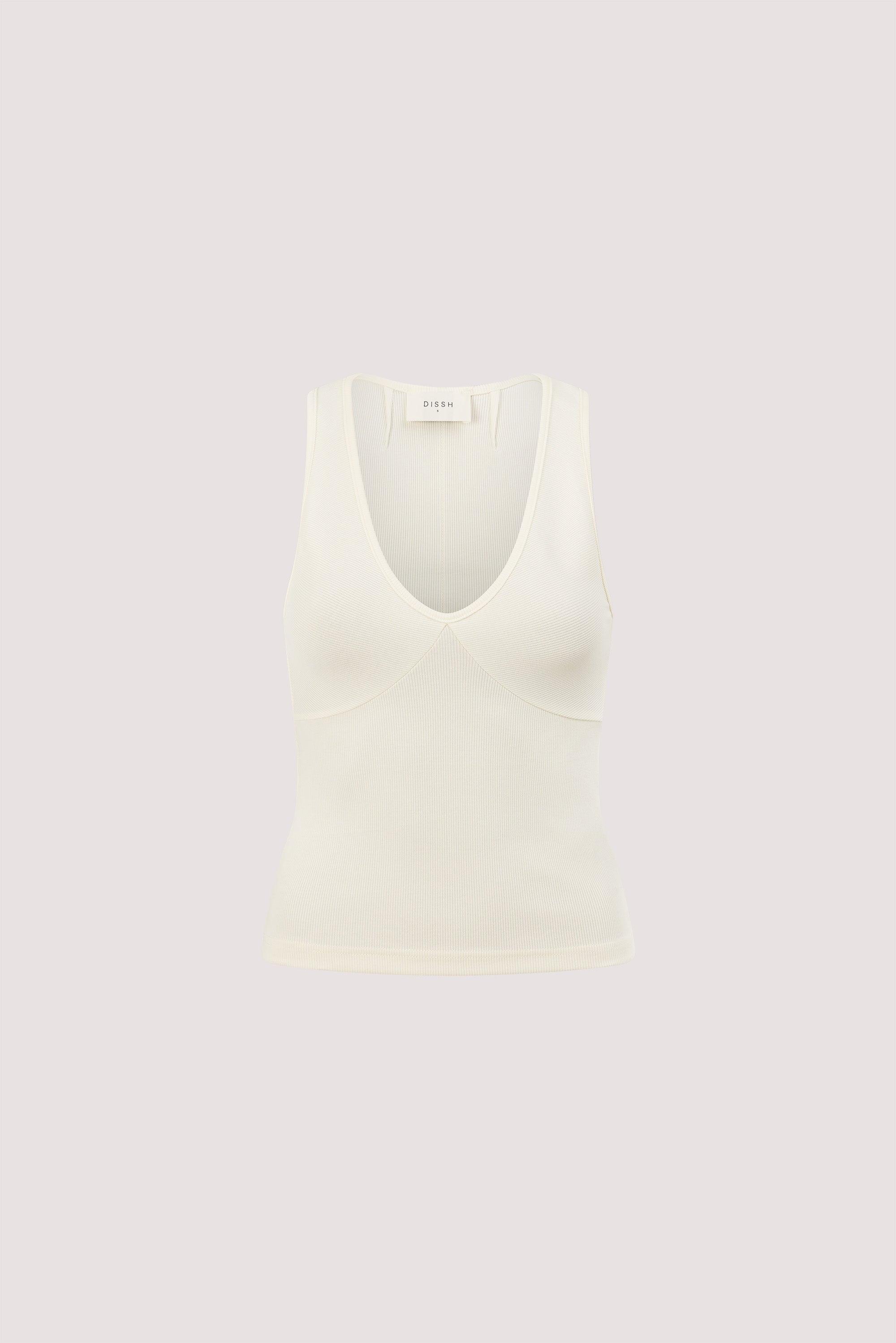 ROSIE STRAW V NECK KNIT TANK