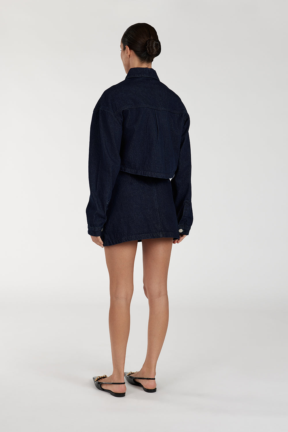ALBERTA INDIGO TAILORED DENIM SKIRT Clothing DISSH Boutiques 