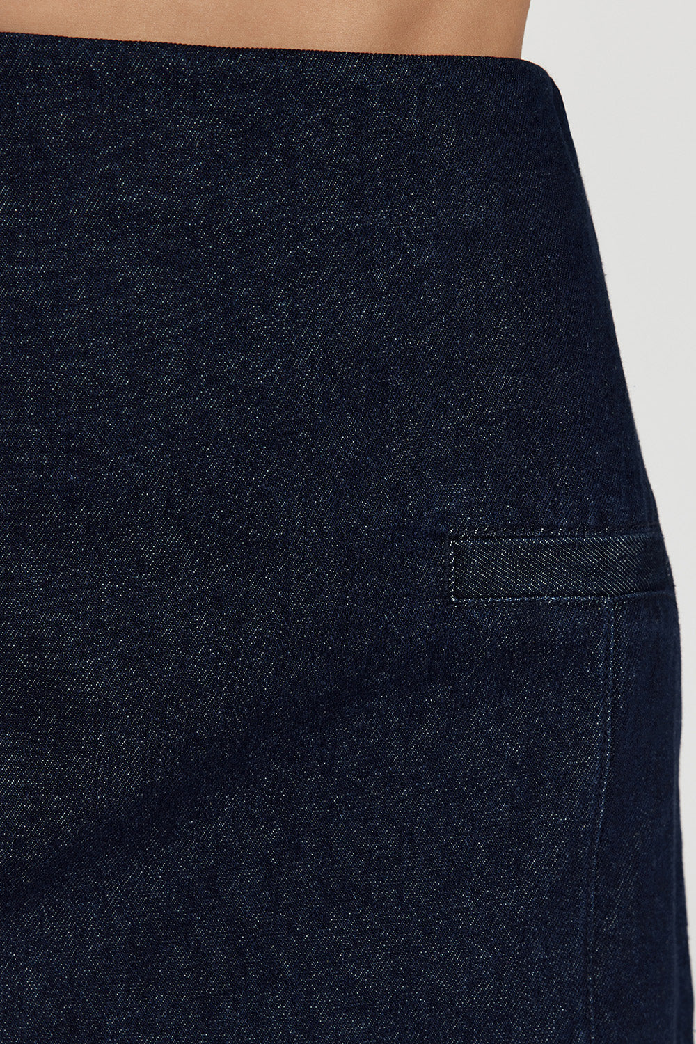 ALBERTA INDIGO TAILORED DENIM SKIRT Clothing DISSH Boutiques 