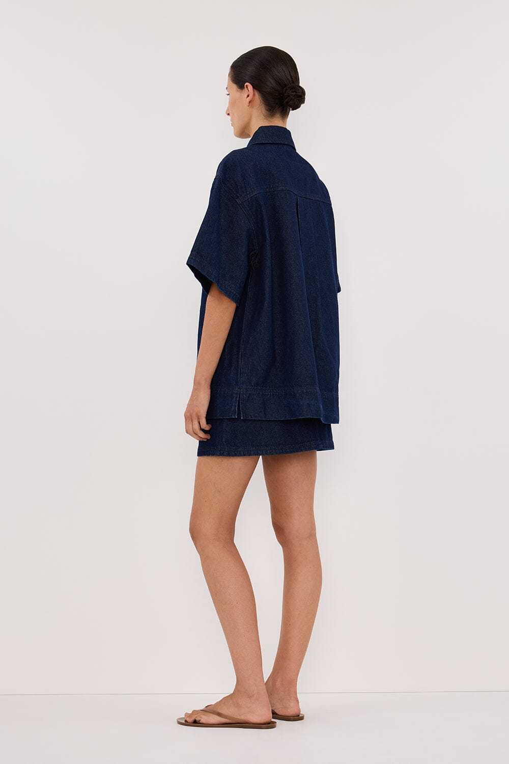 MASON INDIGO DENIM MINI SKIRT Clothing DISSH Boutiques 