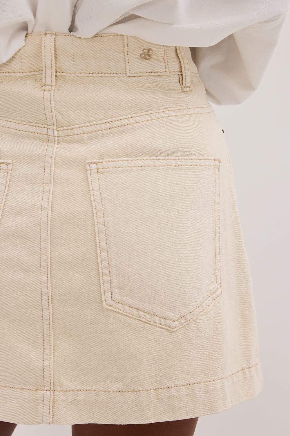 KERA NATURAL DENIM A LINE SKORT Clothing DISSH Boutiques 